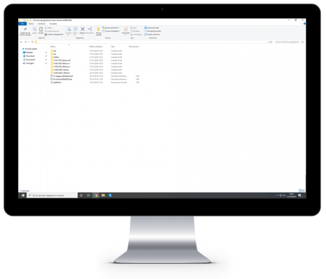 Schermata software scarico dati FComm